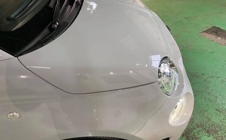 ABARTH 595ガラスコーティング、艶の鎧グロスアーマー