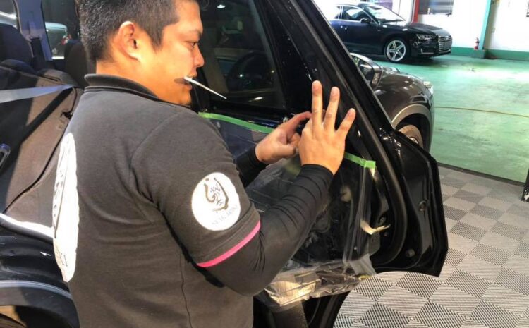 CX-5リヤ全面にフィルム施工
