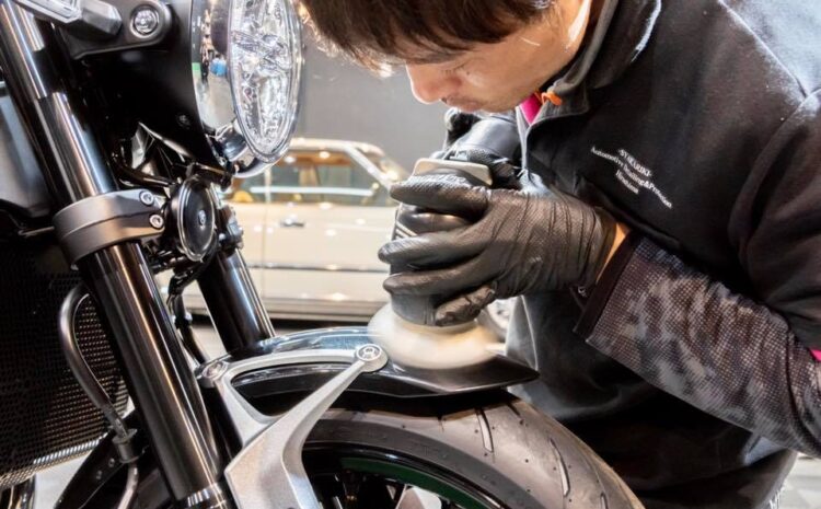バイクの施工方法も車と同じです。