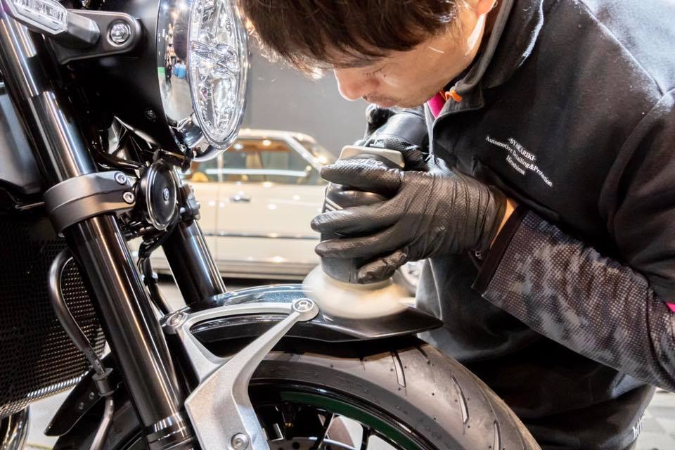 バイクの施工方法も車と同じです。