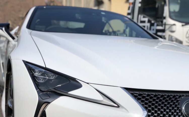 LEXUS LC500 XPEL社製PPF (Paint Protection Film) Ultimate Plus Front nose cover.