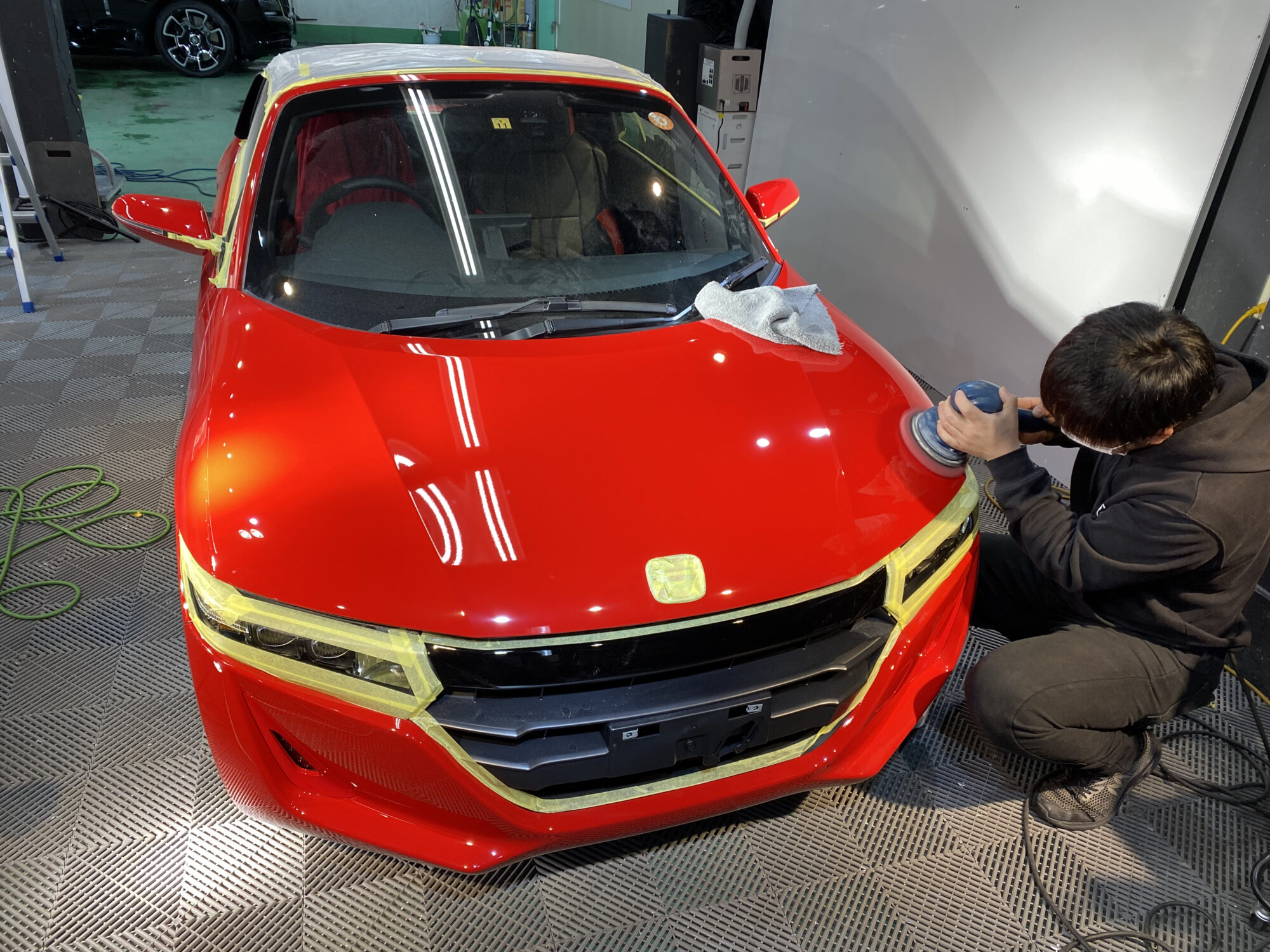 圧倒的艶赤！HONDA S660｜広島のカーコーティング専門店しゃかりき｜車