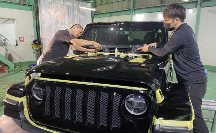 jeep sahara セラミックコーティング『須佐王』降臨