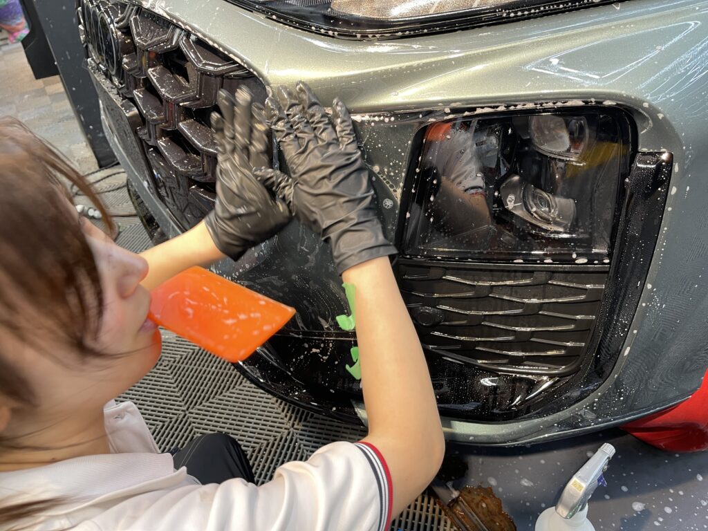 Audi Q3 PPFフロントフル 広島｜XPEL認定店のAudi PPF施工事例（プロテクションフィルム施工以外はコーティング）