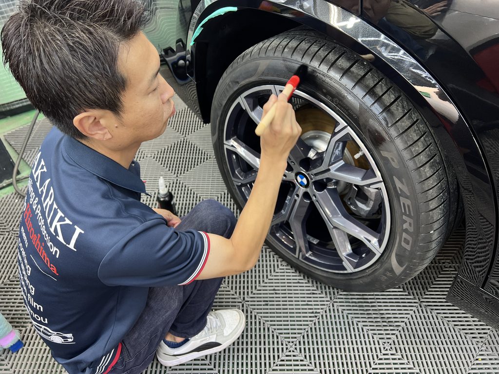 BMW X5 SWISSVAX CARAT 鏡面仕上げ 施工写真10|広島 しゃかりき