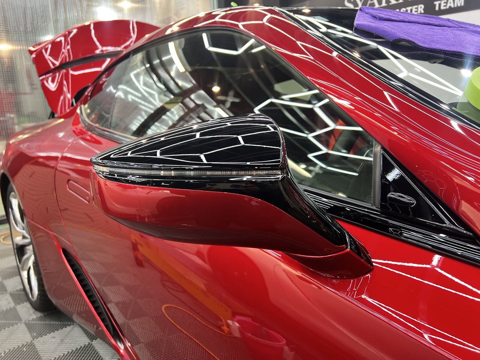 LEXUS LC500ドアミラーPPFディテール施工 広島XPEL認定店しゃかりき