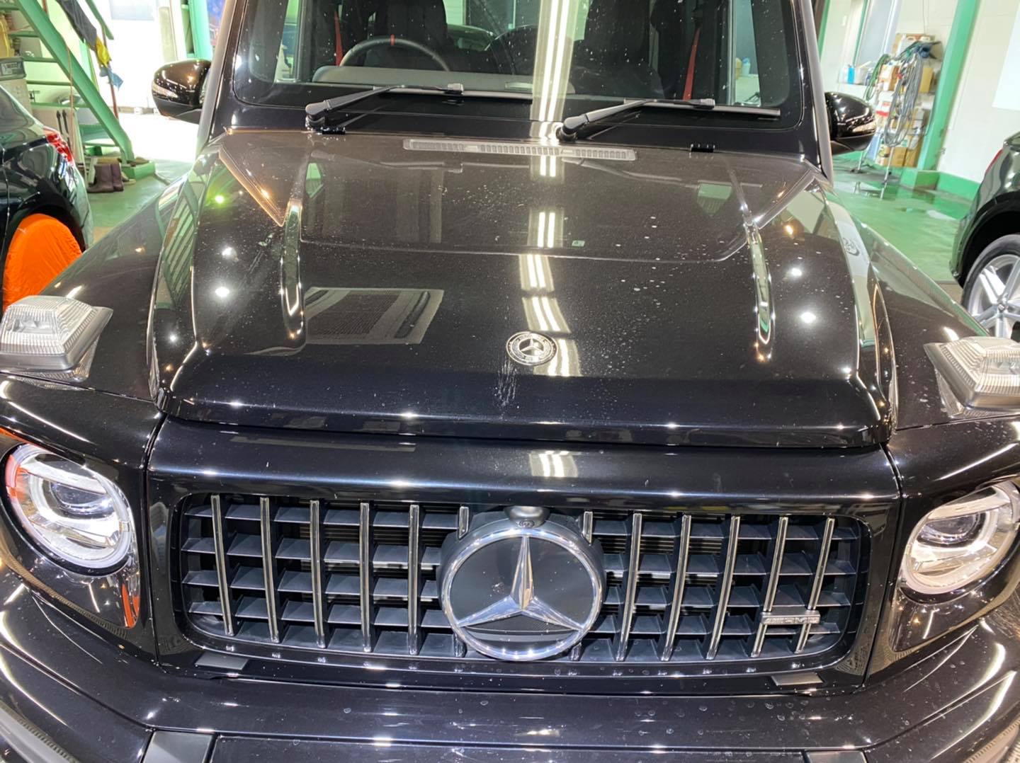 Mercedes G350 XPEL社製PPFをボンネットフードに施工