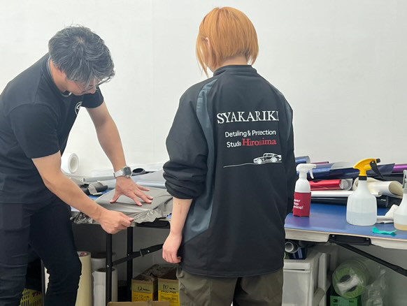 カーラッピング 大阪 研修 林田社長
